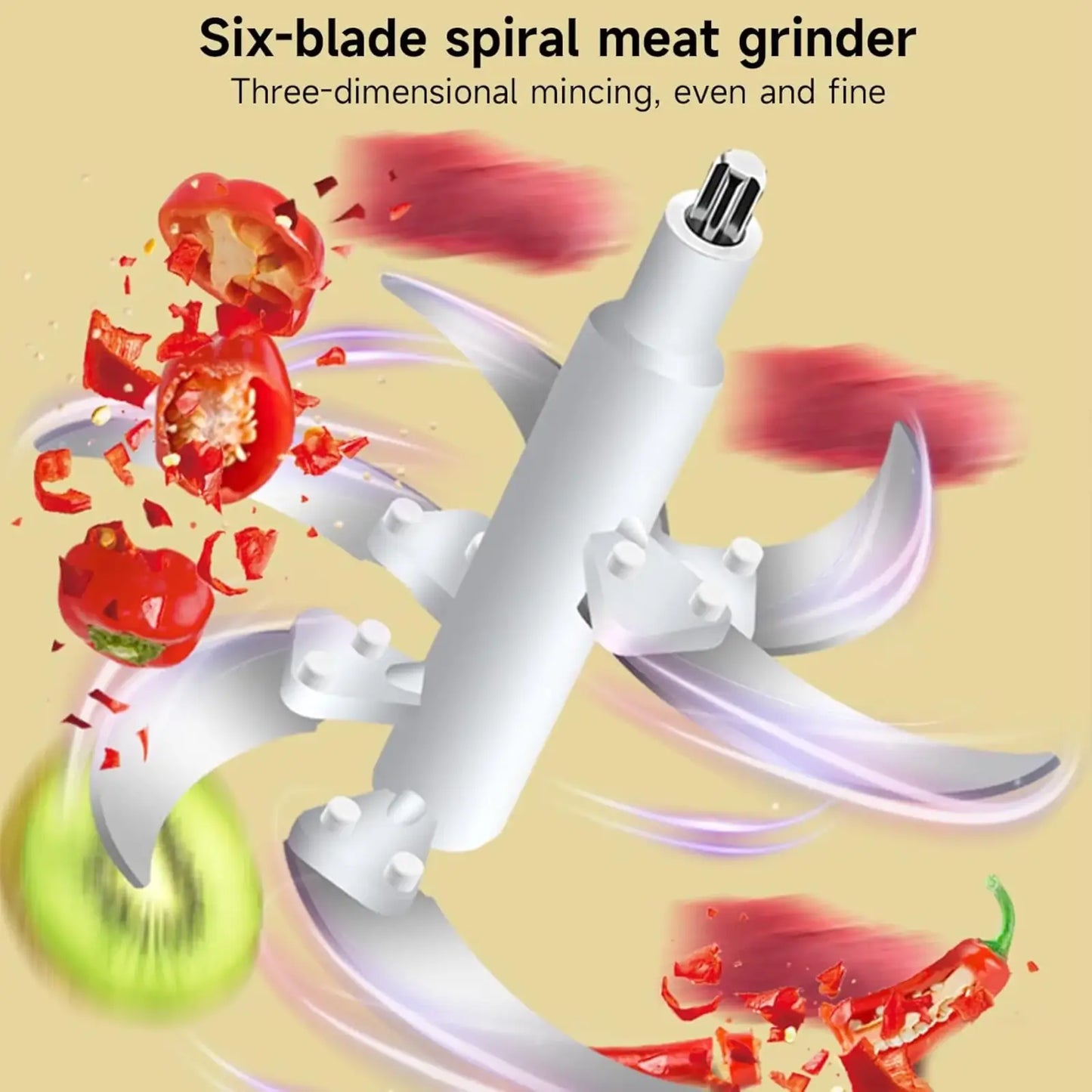 Stainless Steel Multi-Function Meat Grinder & Dough Mixer
