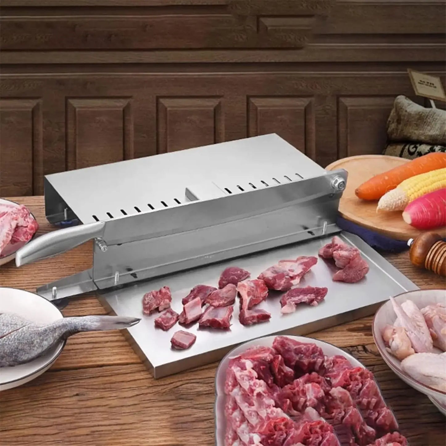 Stainless Steel Manual Meat Slicer