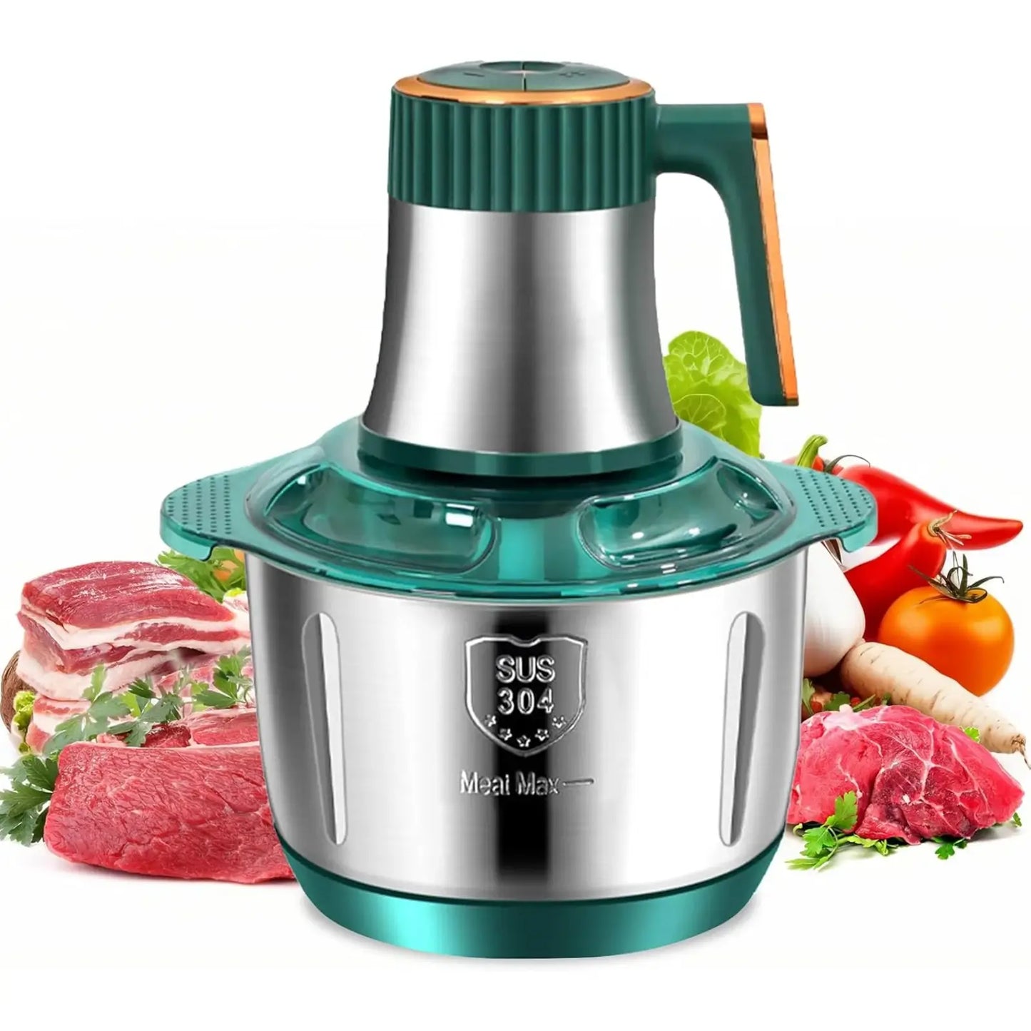 Stainless Steel Multi-Function Meat Grinder & Dough Mixer