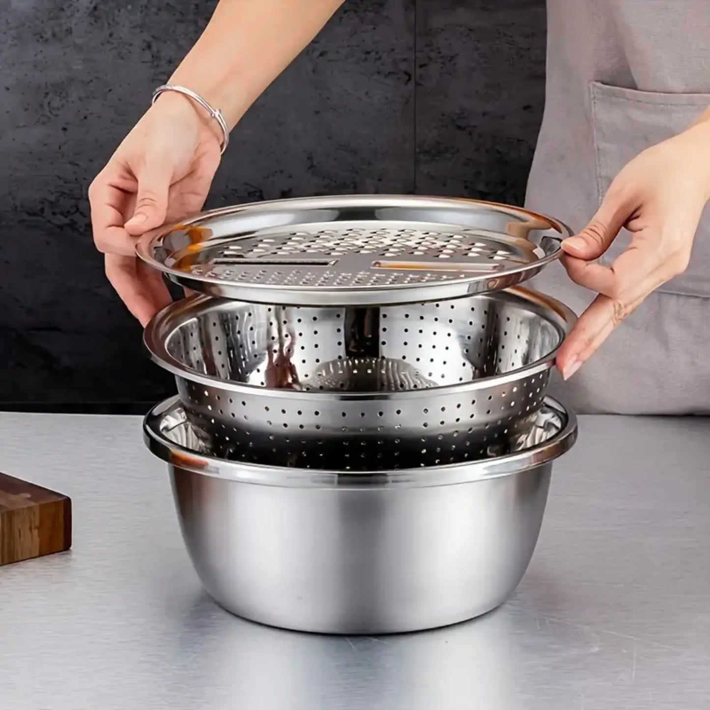 Stainless Steel Kitchen Bowl Set