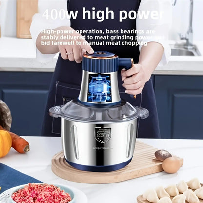Stainless Steel Multi-Function Meat Grinder & Dough Mixer